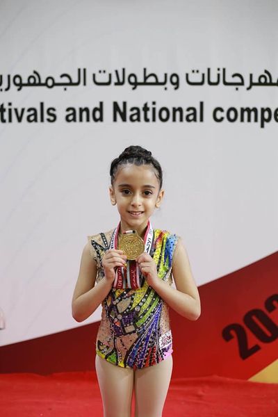 Congratulations!!! Aseel Anas for winning a golden medal in the National Gymnastics Championship
